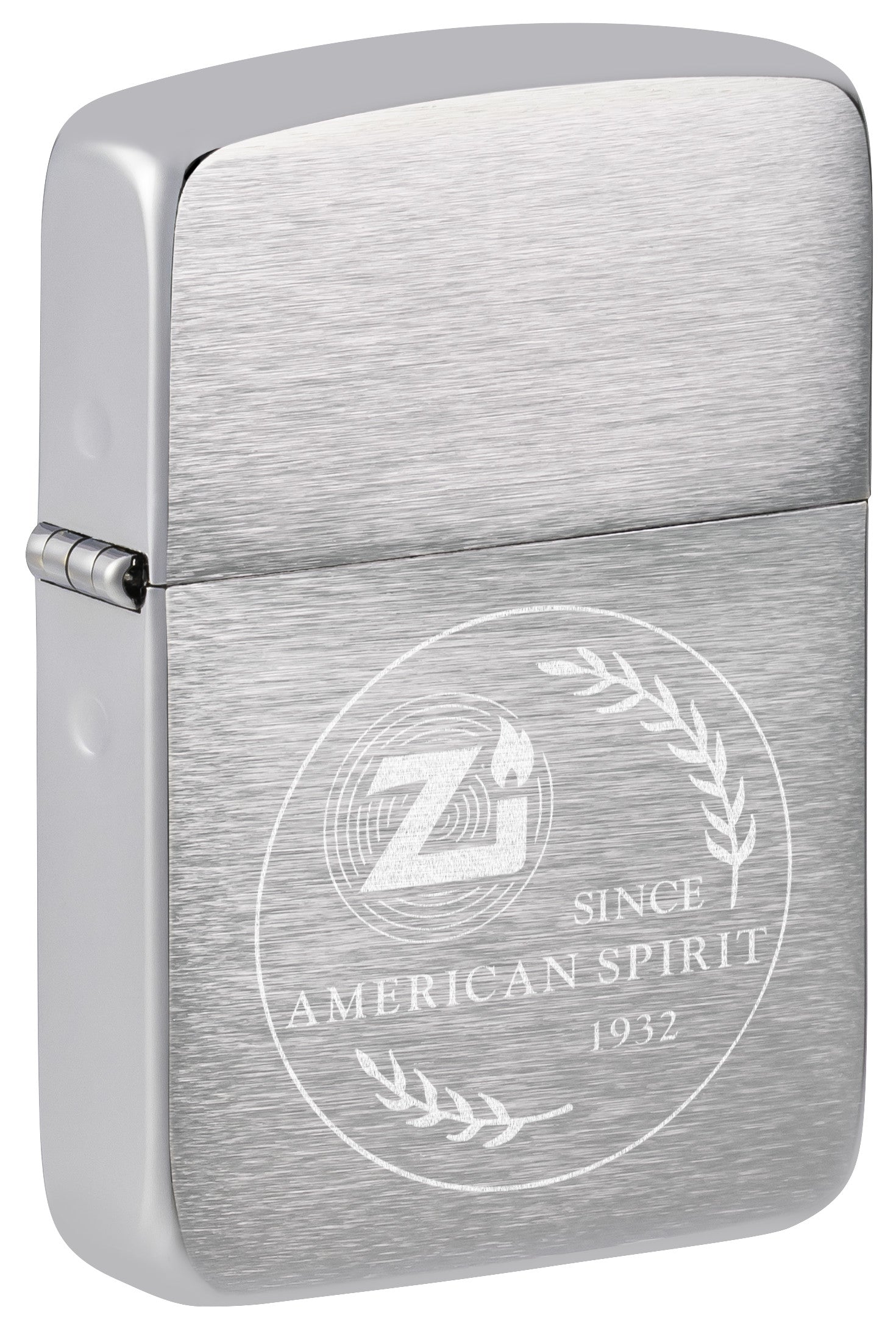 Front shot of American Spirit 1932 Replica Brushed Chrome Design standing at a 3/4 angle.